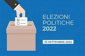 immagine con urna elettorale e scritta elezioni politiche 2022