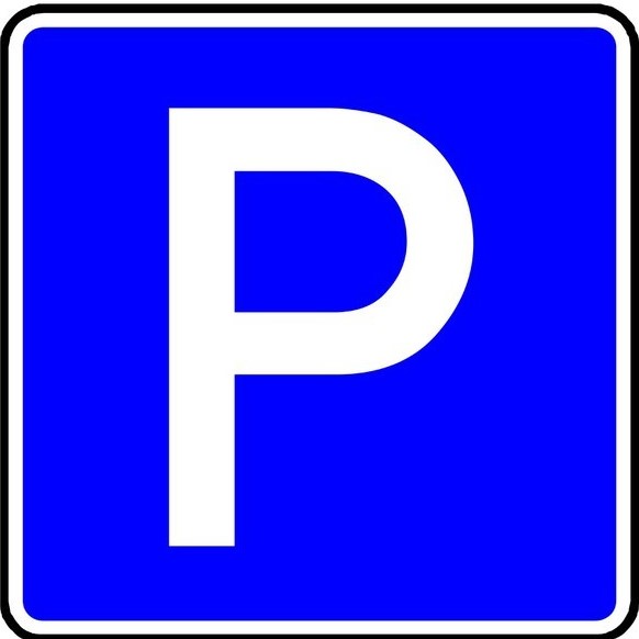 cartello stradale di parcheggio